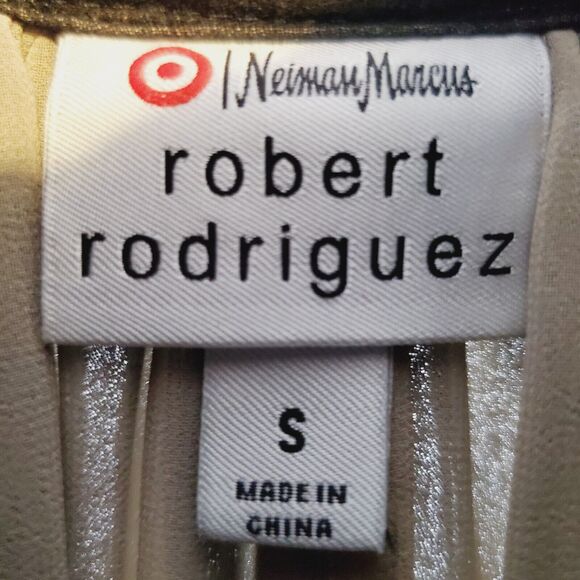 Neiman Marcus Robert Rodriguez Black Taupe Sleeveless Top Women's Small TCA - Picture 2 of 6